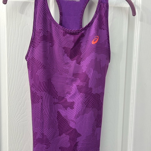 Asics Purple Racerback Performance Tank - Picture 1 of 5